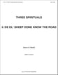 De Ol' Sheep Done Know De Road SATB choral sheet music cover
